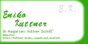 eniko kuttner business card